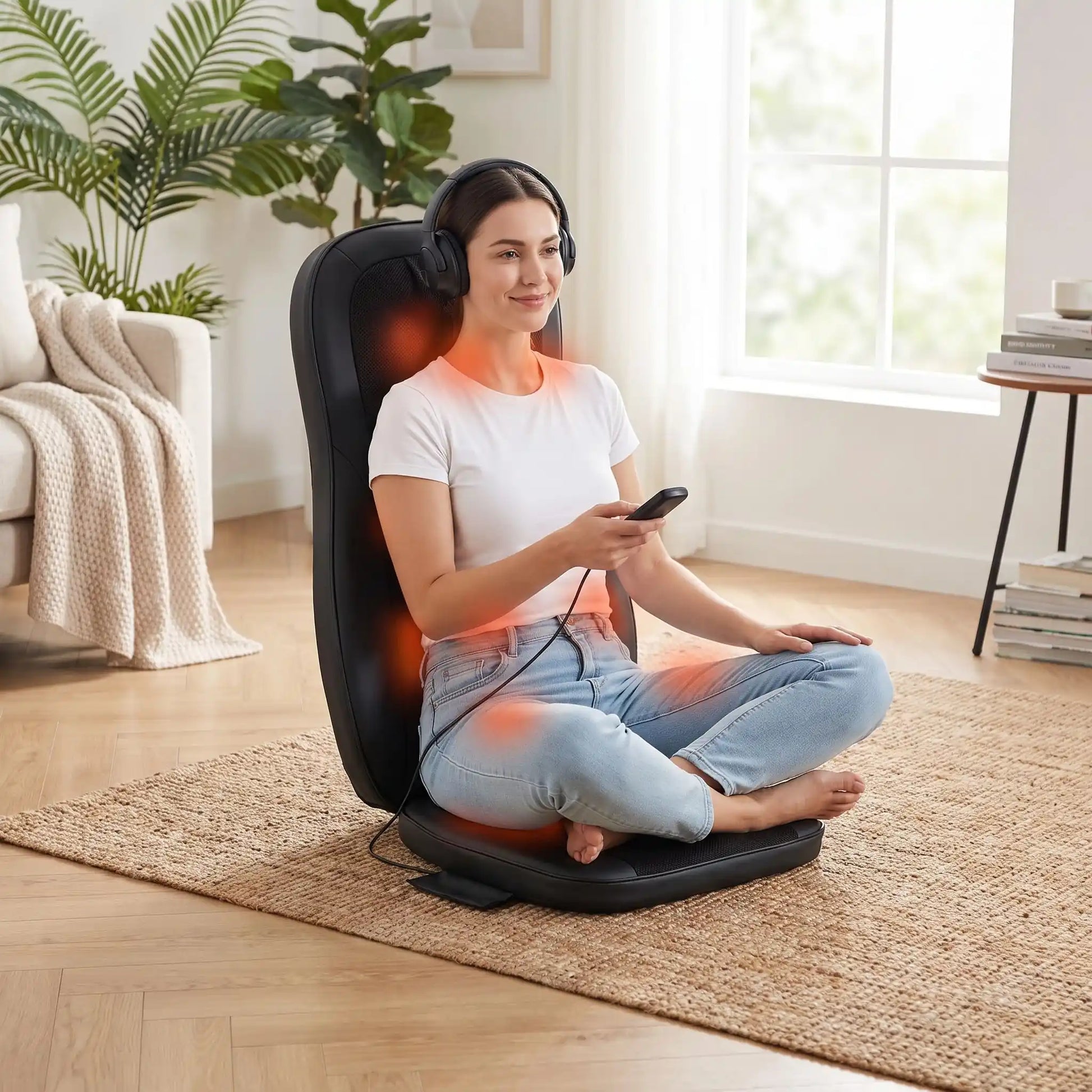 Siège massant chauffant pour la relaxation