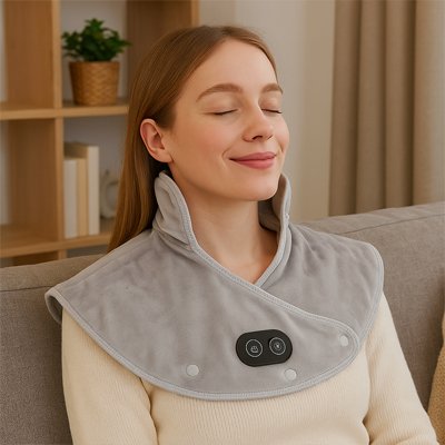 Coussin chauffant pour la nuque et les épaules offrant une chaleur apaisante au quotidien