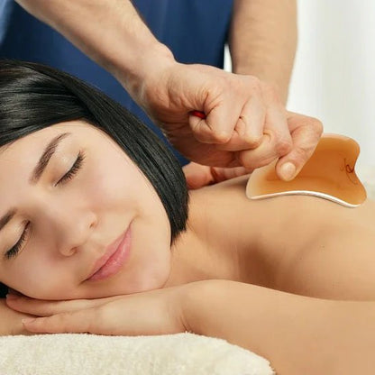 Gua sha corps pour détendre les muscles du dos