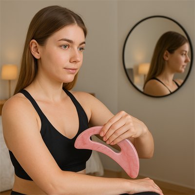 Gua sha corps pour stimuler le drainage lymphatique