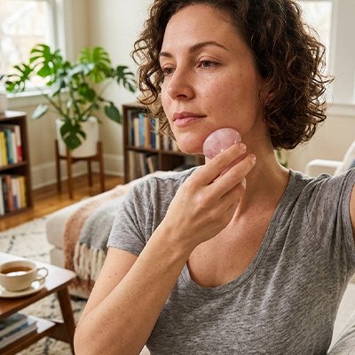 Gua sha visage pour détendre le cou
