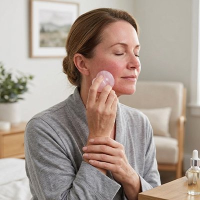 Gua sha visage pour masser la mâchoire 