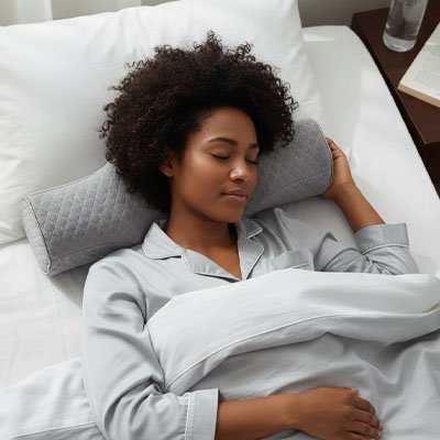 Oreiller cervical moelleux offrant un soutien confortable de la nuque pendant le repos et le sommeil