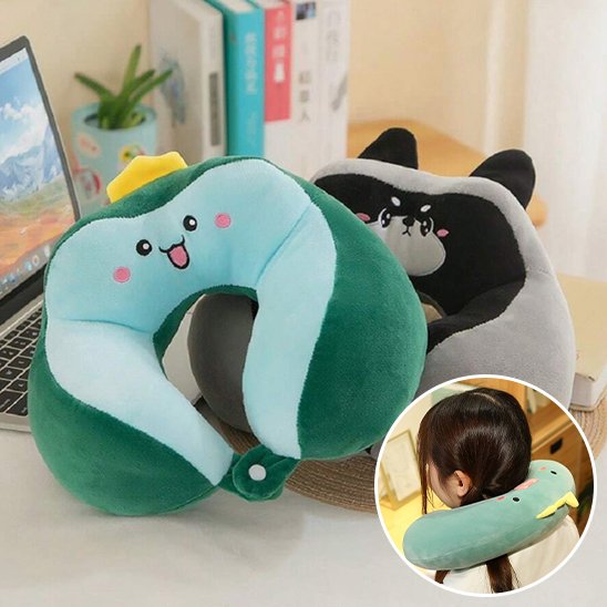 Oreiller ergonomique portable conçu pour maintenir le cou lors du travail des périodes de repos